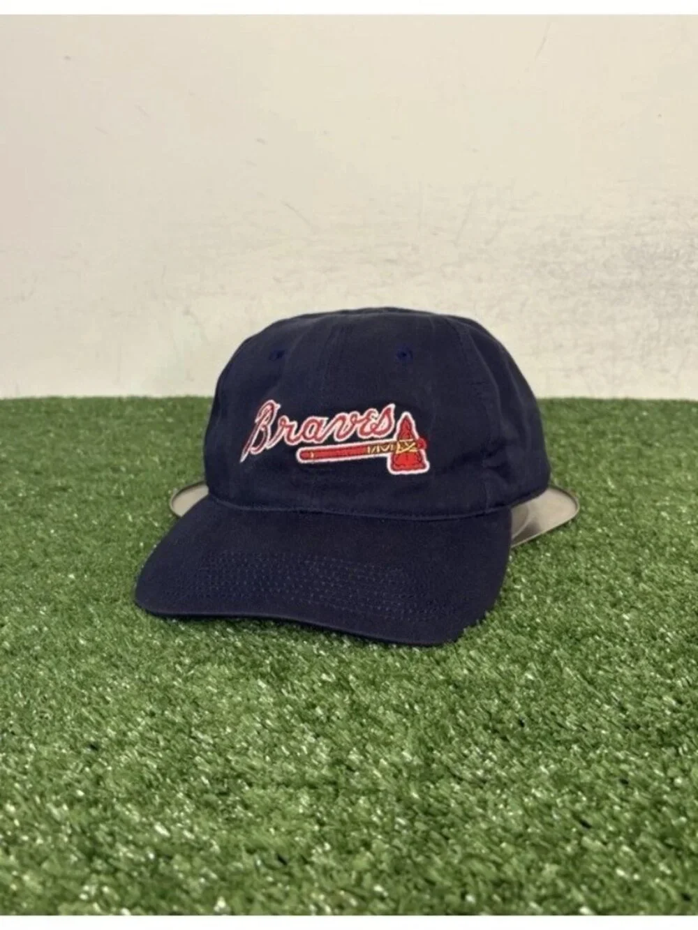 Vintage Atlanta Braves hat cap fitted 7 1/2 blue sports specialties baseball men